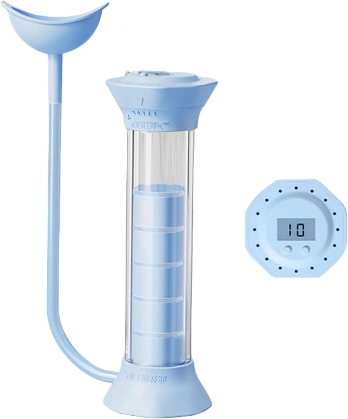 تمرین دهنده تنفس شکمی دمبل - تمرین دهنده تنفسی با صفحه نمایش دیجیتال - تجهیزات ورزشی برای آواز خواندن، رقص، غواصی در فضای باز، شنا و فعالیت های خانگی