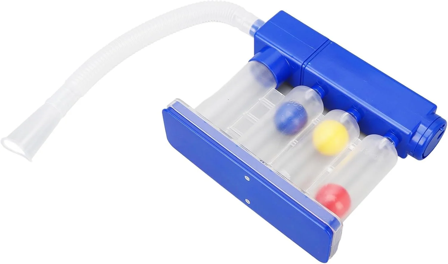 تمرین دهنده تنفس عمیق ریه، سیستم اندازه گیری تمرین تنفسی برای بهبودی ریه، تمرین و بعد از عمل، 3 توپ رنگی، طراحی بادوام شفاف