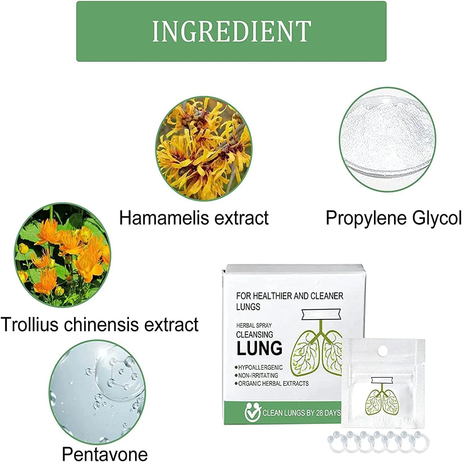 حلقه عصاره گیاهی پاک کننده ریه فست_کلین کانیتک، حلقه ترمیم کننده سم زدای ارگانیک گیاهی برای سلامت ریه