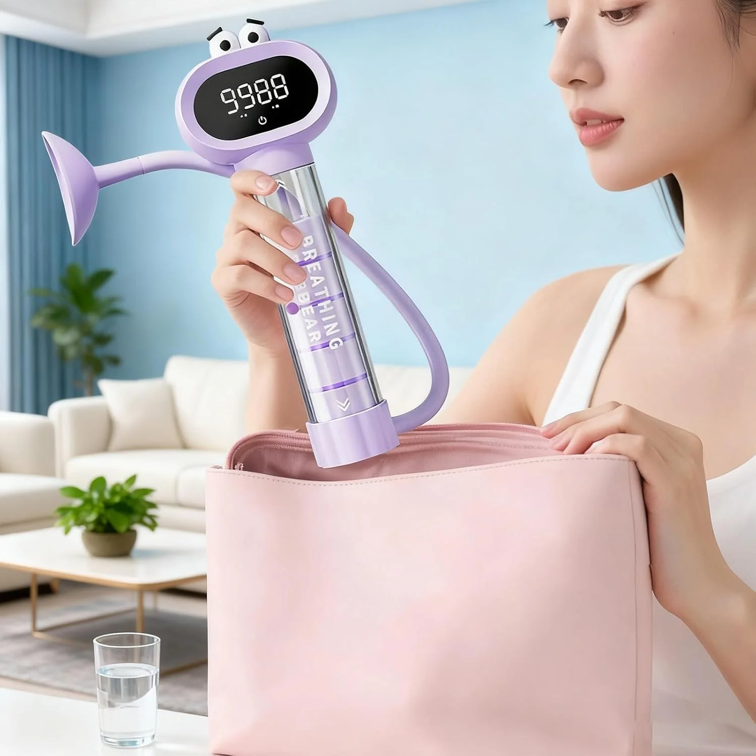 تمرین دهنده تنفسی، تمرین کننده شکمی تنفسی | تمرین دهنده طبیعی تنفس عمیق ریه | برای نوجوانان پسران کودکان جوانان کلاس درس خانه فضای باز مدرسه دویدن تناسب اندام ورزش