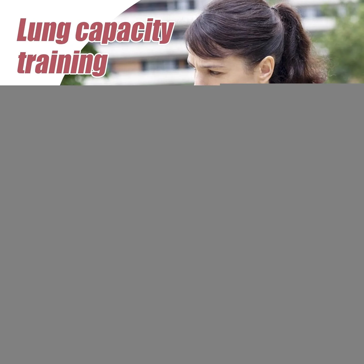 تمرین دهنده تنفس برای ریه ها - دمبل تنفسی با نمایشگر دیجیتال، دستگاه تمرین برای ورزش های هوازی باشگاه خانگی، رقص، ورزش های فضای باز، دویدن، آواز خواندن، غواصی و تناسب اندام