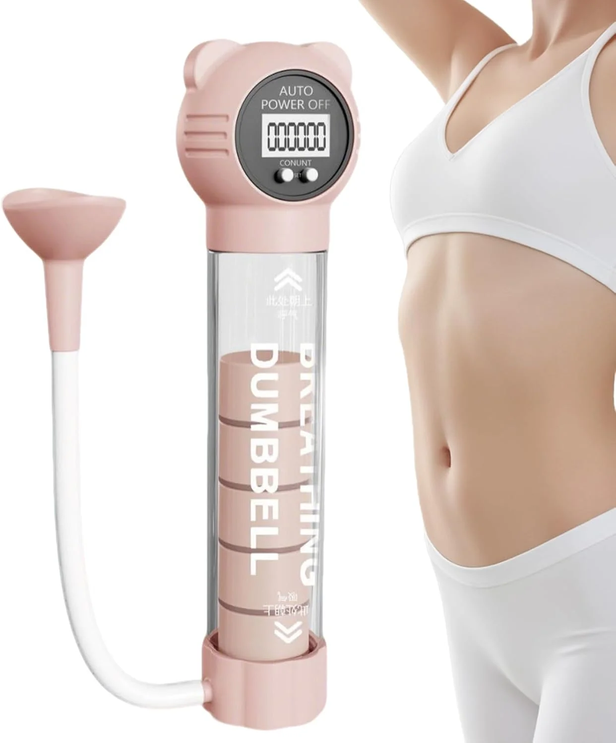 تمرین دهنده تنفس - تجهیزات تمرین مقاومت تنفسی - ابزار چند منظوره تجهیزات قابل حمل برای ورزش در خانه، تناسب اندام بانوان، عضلات صورت و تقویت مردان