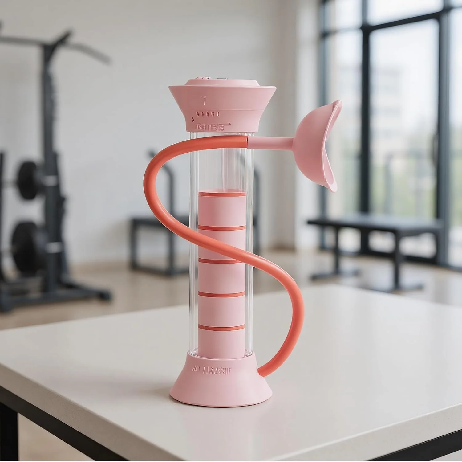 دمبل تمرین تنفسی | تمرین دهنده ریه با نمایشگر دیجیتال | تجهیزات ورزشی برای تمرینات آمادگی قلبی عروقی، دویدن، شنا، ورزش، غواصی، رقص، آواز، فضای باز و خانه