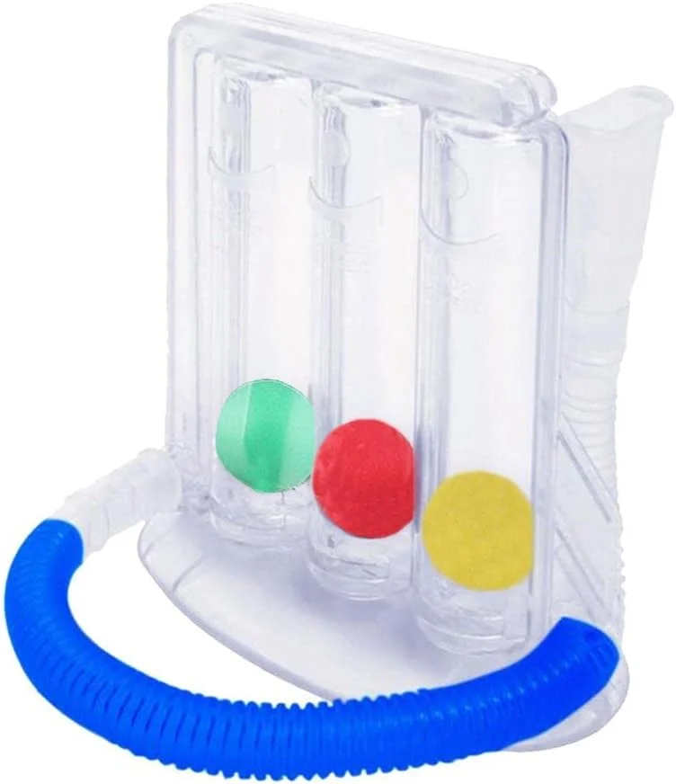 تمرین دهنده تنفسی ریه، تمرین تنفس عمیق، اسپیرومتر تشویقی، اسپیرومتری