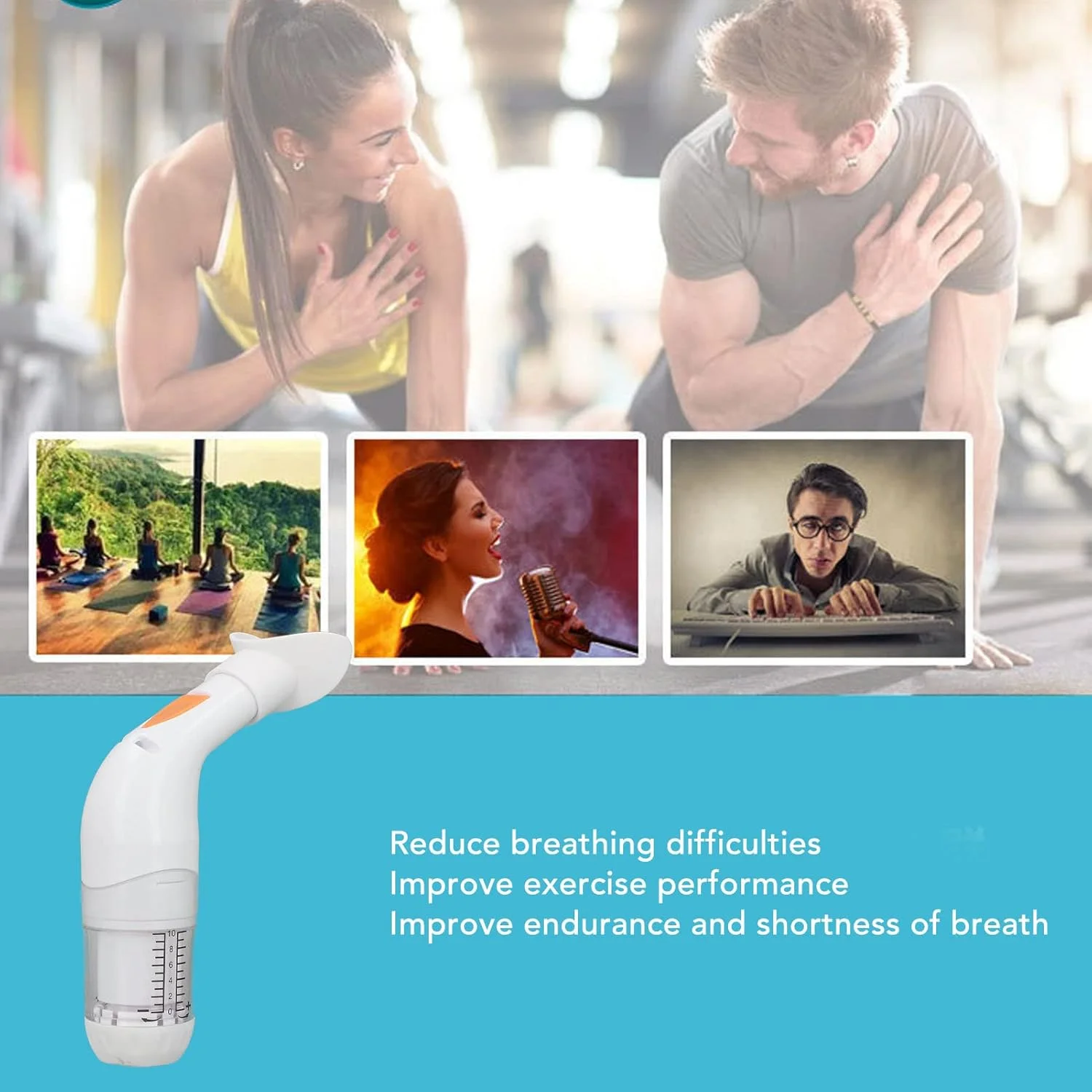 دستگاه تمرین تنفسی، دستگاه تمرین دهنده سلامت ریه، دستگاه تمرین عضلات تنفسی، پاکسازی جداشدنی، تمرین دهنده تنفس برای سالمندان، افراد سیگاری، افراد مبتلا به آسم