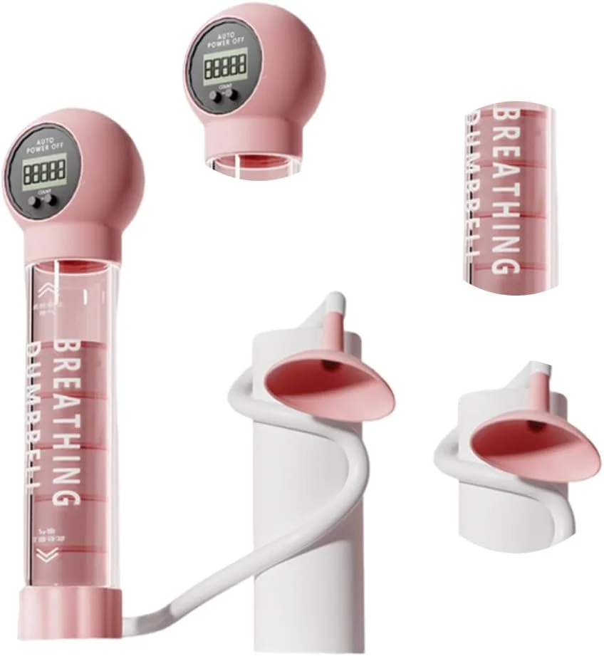 تمرین دهنده تنفسی قابل تنظیم ظرفیت ریه برای بزرگسالان و ورزشکاران، تجهیزات ورزشی خانگی و مسافرتی