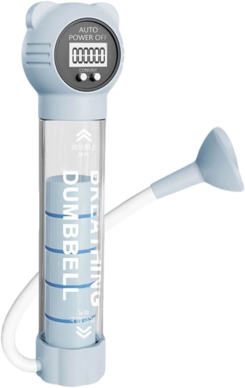 ابزار تمرین تنفسی، تجهیزات دمبل تنفسی | ابزار چند منظوره قابل حمل برای تمرینات قدرتی بانوان و آقایان در خانه، تناسب اندام عضلات صورت و باشگاه