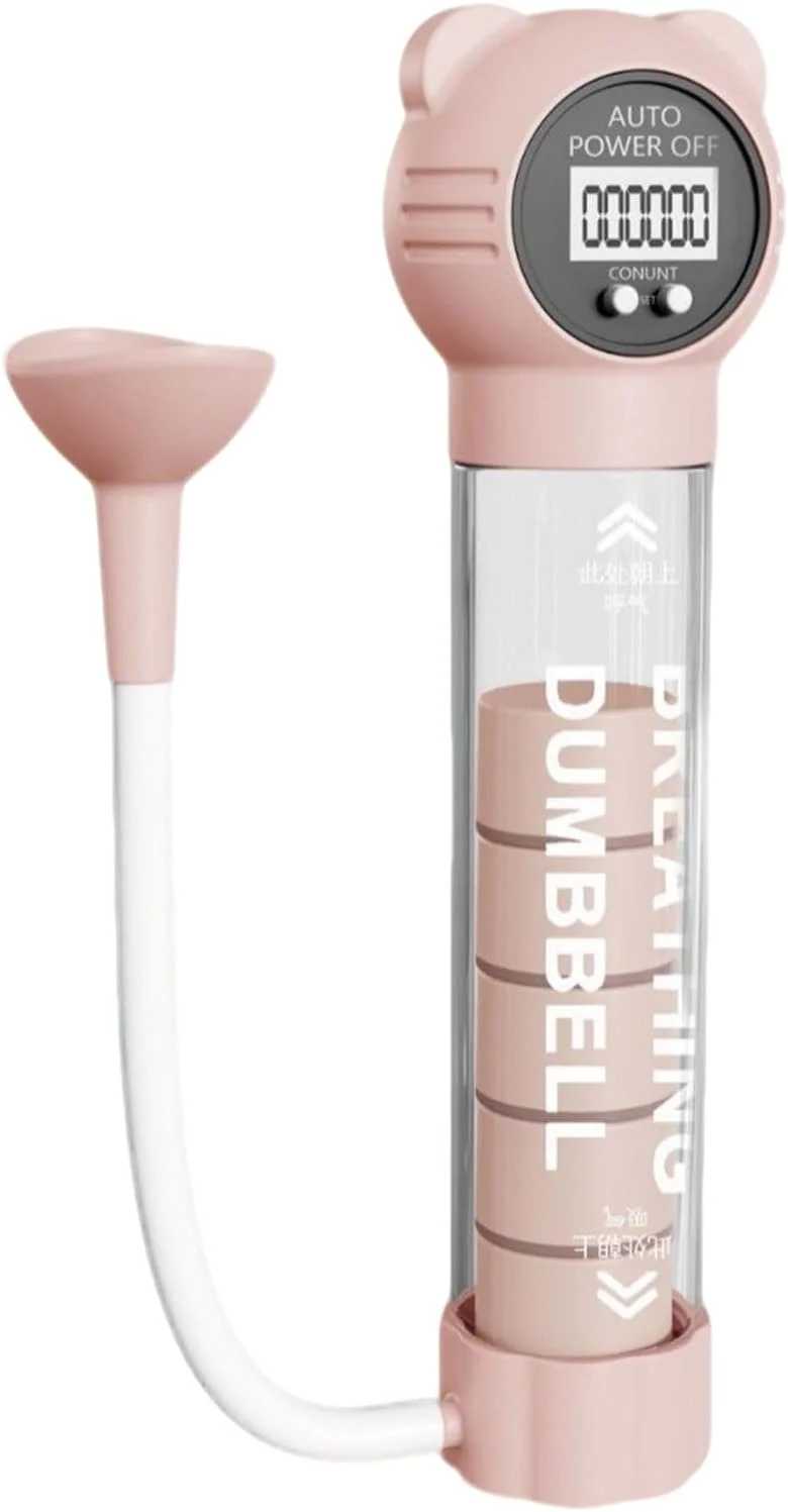 ابزار تمرین تنفسی برای ریه ها - تجهیزات تمرین تنفس | ابزار چند منظوره قابل حمل برای ورزش در خانه، تناسب اندام، تقویت عضلات صورت، مردان و زنان