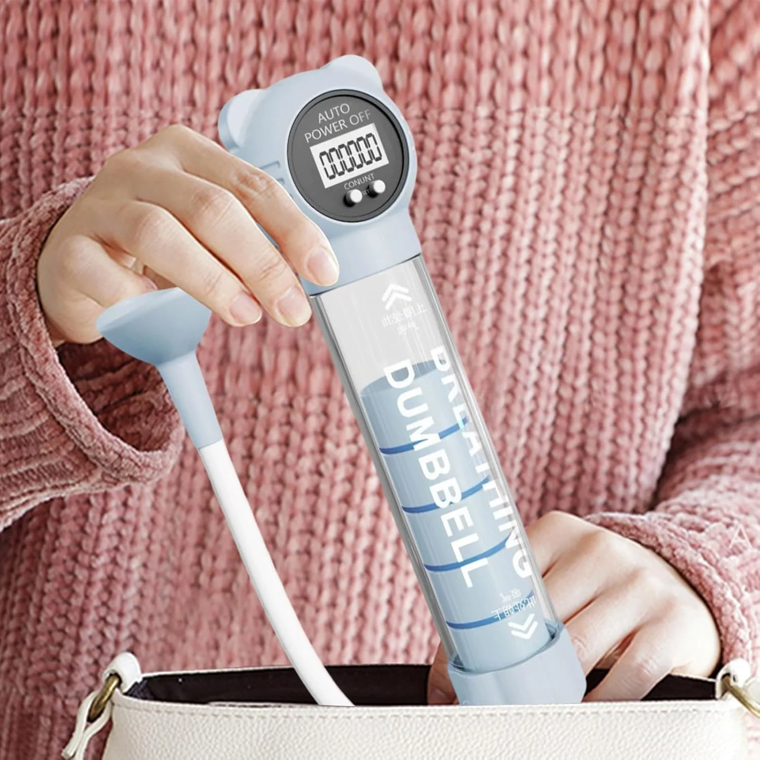 ابزار تمرین تنفسی | تجهیزات دمبل تنفسی - ابزار چند منظوره قابل حمل برای تمرین قدرتی زنان، باشگاه عضلات صورت، تناسب اندام، خانه، مردان