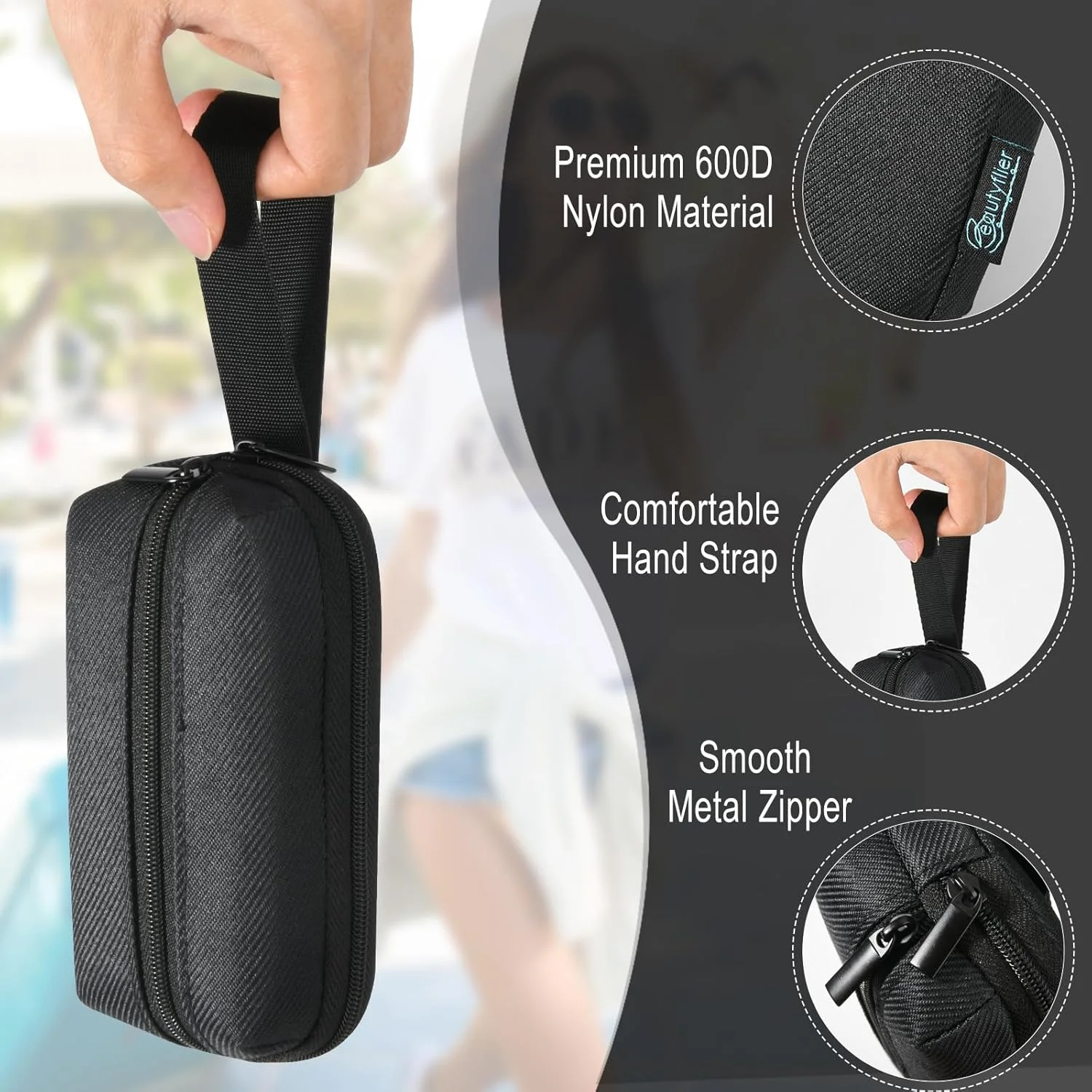 کیف حمل Beautyflier برای کیت شروع نوار بینی تنفسی، کیف مسافرتی برای نوارهای بینی تنفسی، کیف نگهداری جمع و جور برای لوازم پزشکی، عالی برای افراد خروپف کننده، مسافرت (فقط کیف)