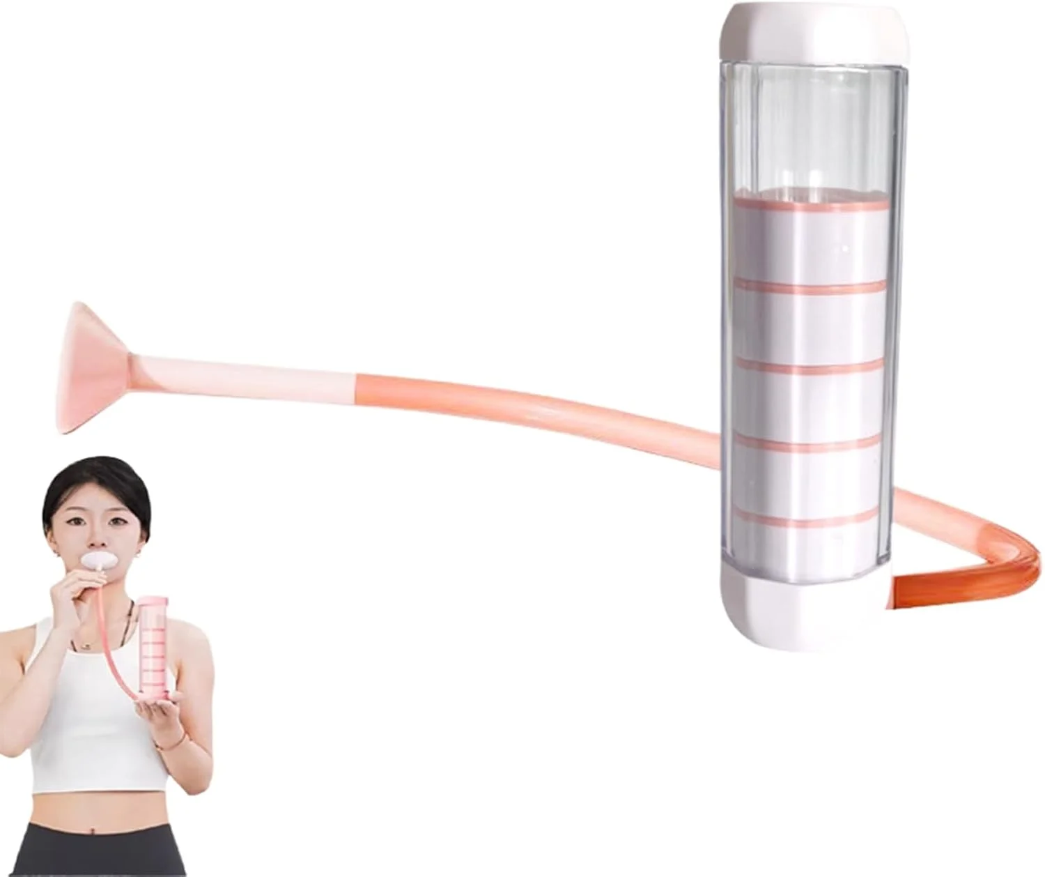 دمبل تنفسی شکمی، دستگاه تمرین عضلات تنفسی عمیق - دستگاه تمرین ظرفیت ریه برای شناگران، مبتدیان باشگاه، دوران نقاهت، دوندگان و علاقه مندان