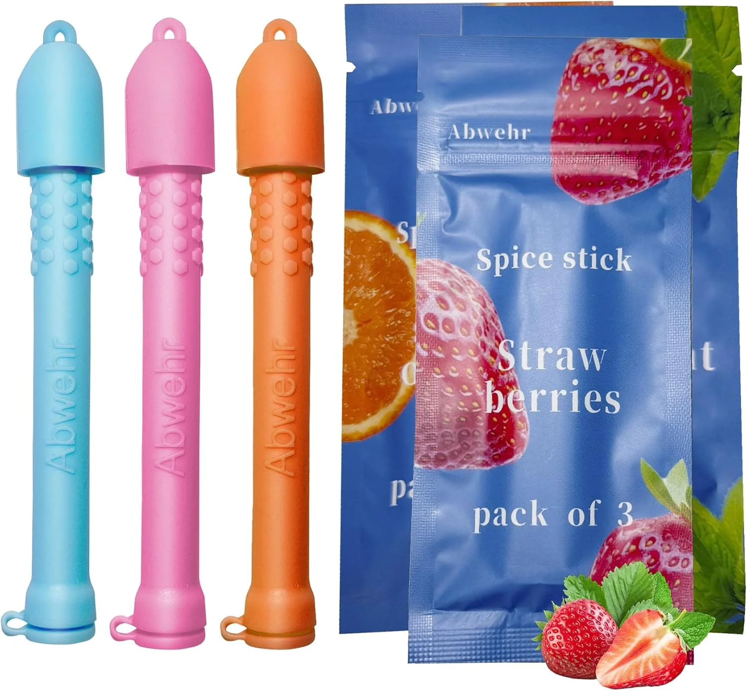 3 عدد استیک تنفسی جویدنی روغن ضروری، استیک تنفسی جویدنی برای تنفس تازه، بهبود عادت های جویدن قلم و کمک به ترک سیگار، وسایل کمک ترک سیگار