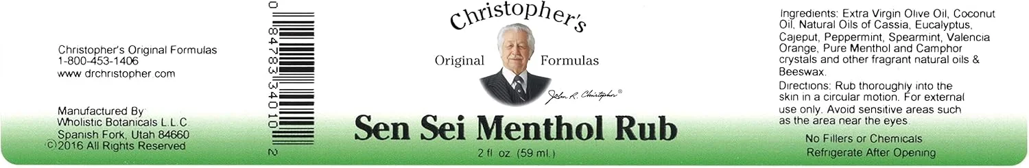 پماد منتول سن سی فرمول اصلی دکتر کریستوفر، 2 اونس پماد منتول سن سی فرمول اصلی دکتر کریستوفر، 2 اونس