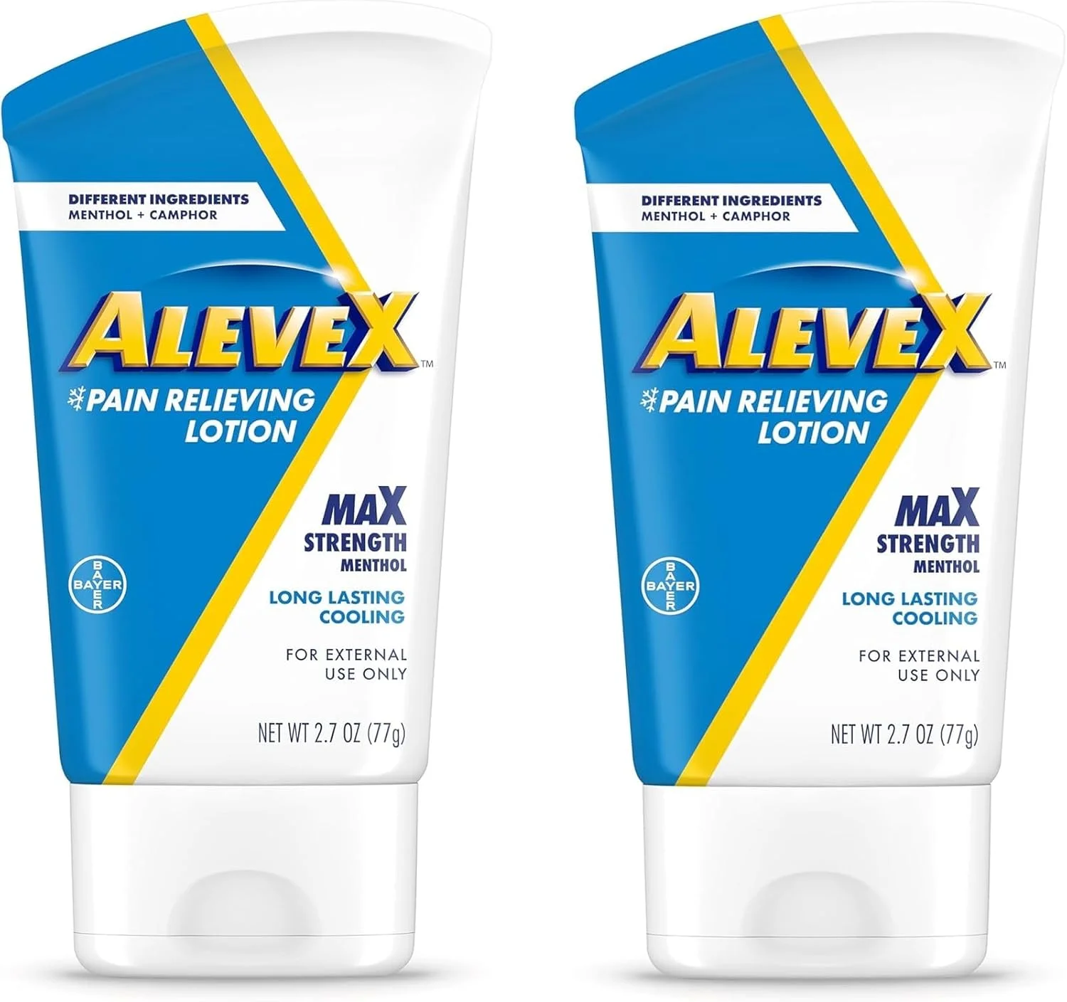 لوسیون تسکین دهنده درد AleveX، قوی و ماندگار برای تسکین هدفمند درد مفاصل و عضلات، تیوب 80 میلی لیتری (بسته 2 عددی)