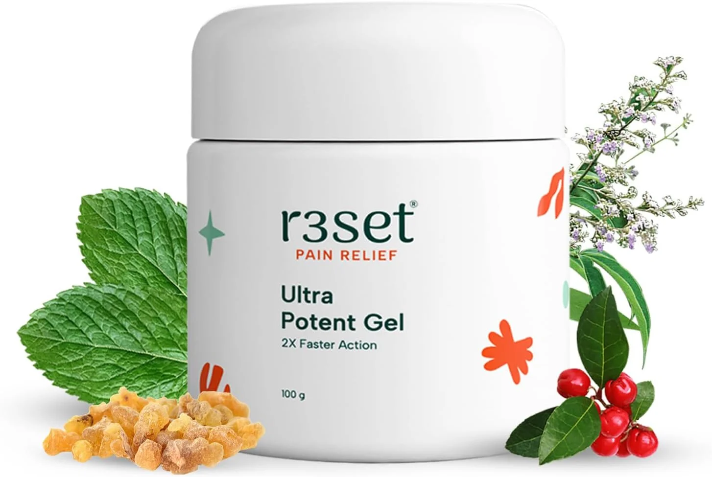 R3SET فوق العاده قوی 100 گرم - راه حل نهایی تسکین درد طبیعی برای همه، 100% طبیعی و بدون عوارض جانبی