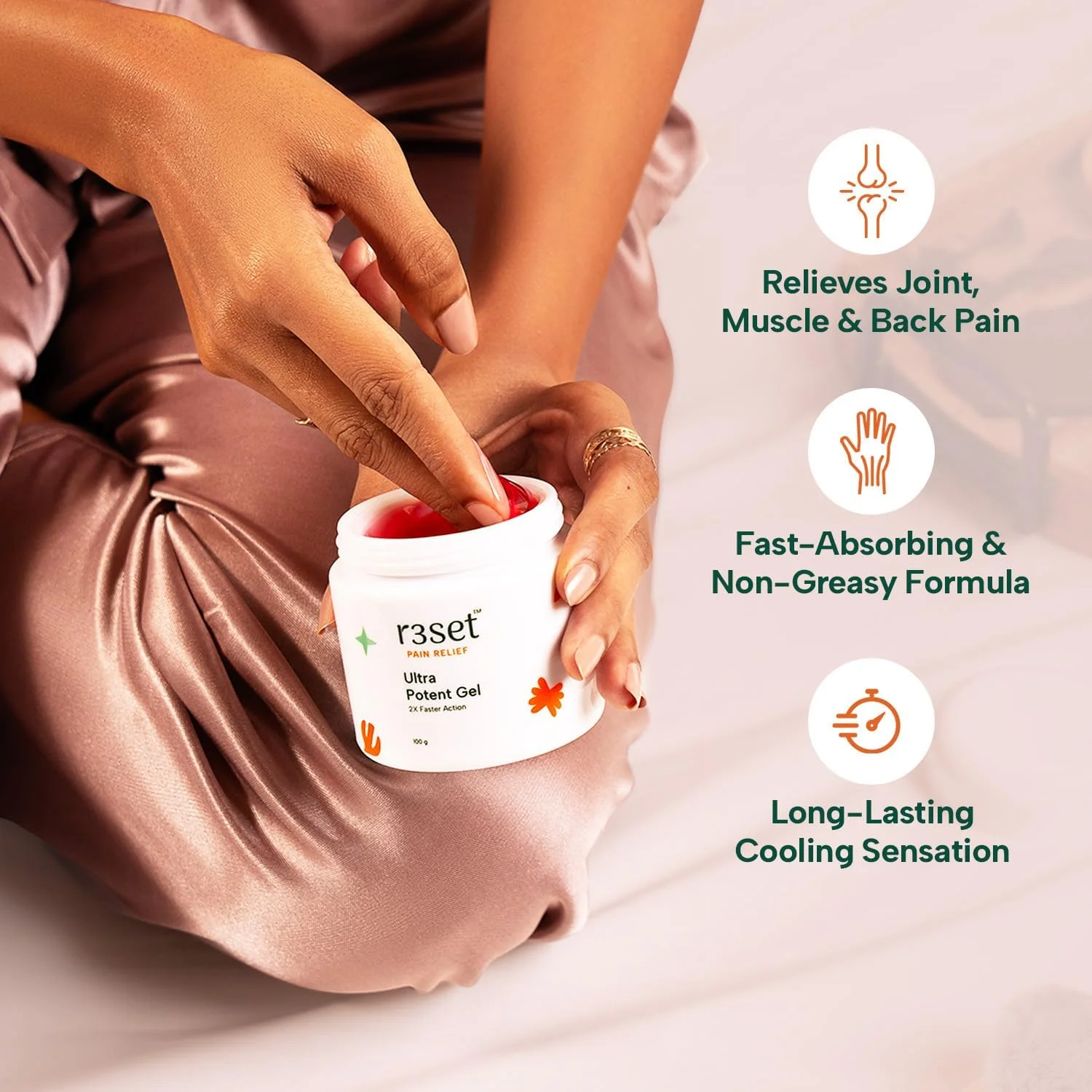 R3SET فوق العاده قوی 100 گرم - راه حل نهایی تسکین درد طبیعی برای همه، 100% طبیعی و بدون عوارض جانبی