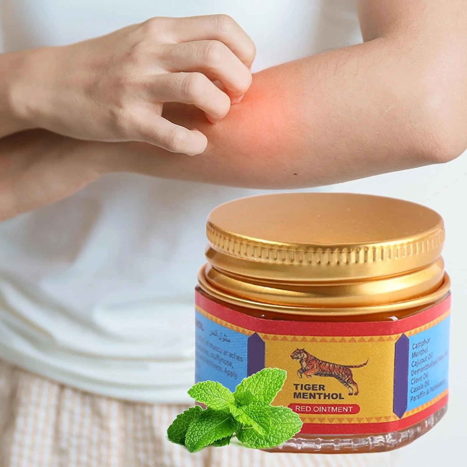 پماد قرمز | مراقبت بهداشتی خنک کننده طبیعی | کره مفاصل با اثر سریع و طراوت بخش 19 گرمی - برای شانه، پا، کمر، مچ پا، بازوها، تمرینات ورزشی، پیاده روی، ورزش های روزانه، مسافرت، ورزشکاران و سالمندان