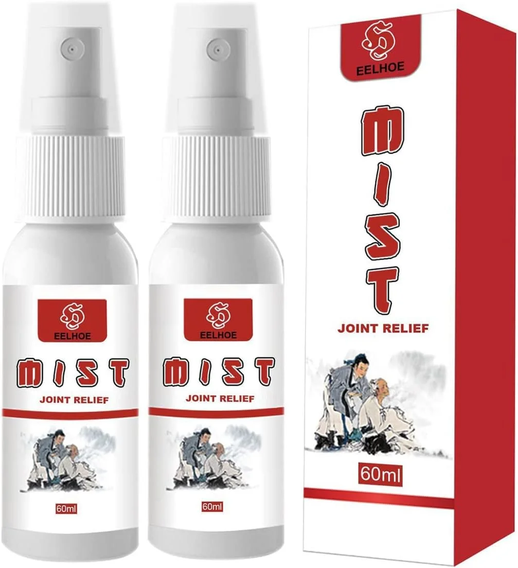 اسپری گیاهی تسکین دهنده مفاصل، روغن گیاهی تسکین دهنده فوری درد، اسپری تسکین دهنده طبیعی درد برای درد مفاصل، آرتروز، آسیب های ورزشی، کمر درد (2 عدد)