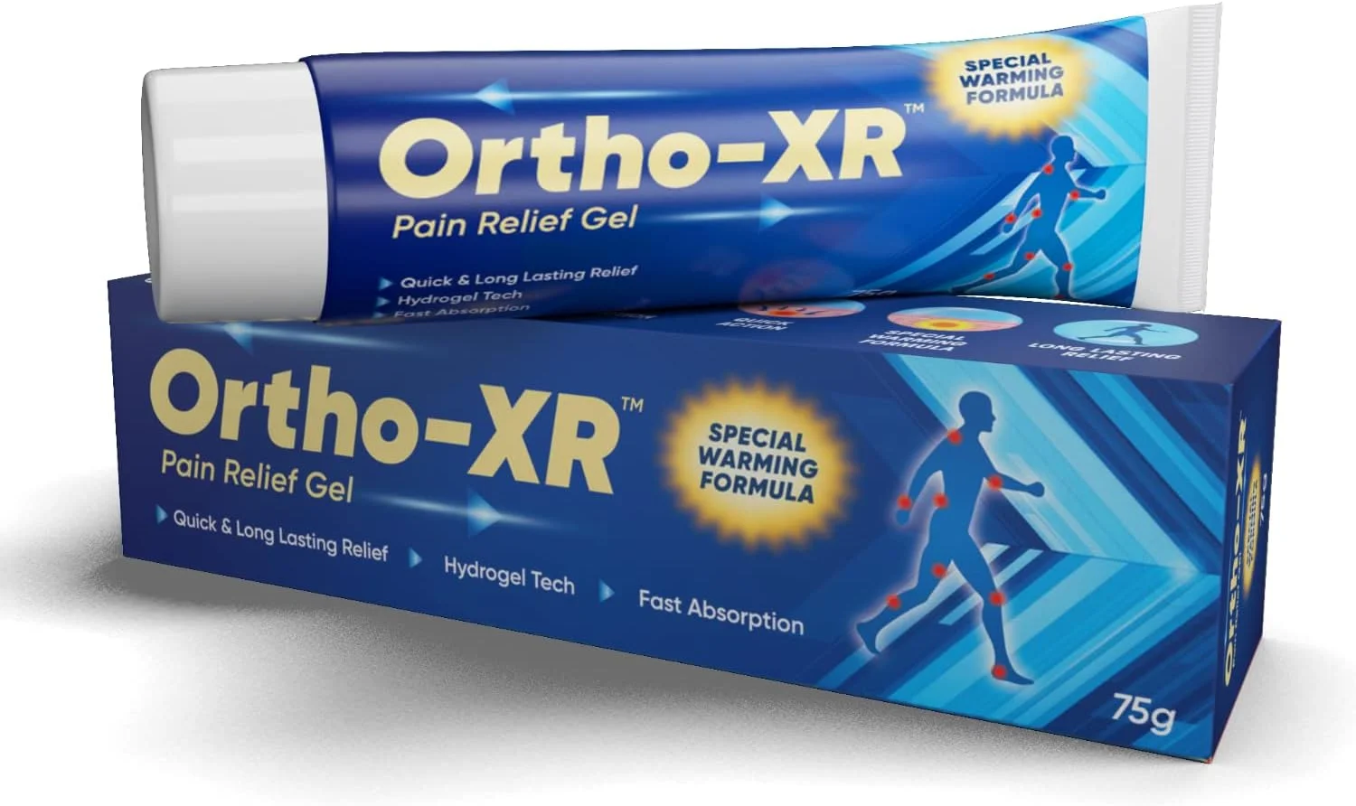 ژل تسکین دهنده درد آیورودیک 75 گرمی (بسته 1 عددی) با فرمول گرم کننده ویژه برای بدن، کمر، مفصل، شانه، دست، مچ دست، پاها، زانو، مچ پا، عضله، التهاب و درد آرتریت