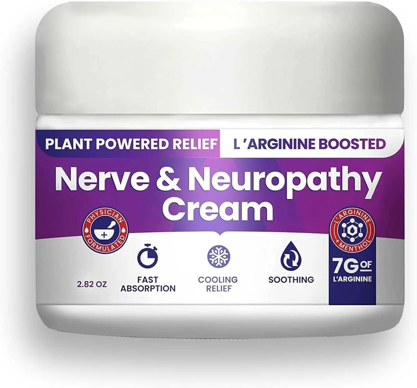 کرم تسکین دهنده اعصاب و نوروپاتی M PAIN MANAGEMENT TECHNOLOGIES NerveSpa - تسکین گیاهی برای پا، دست، ساق پا، انگشتان پا حاوی 7 گرم ال آرژنین، ویتامین B6، منتول، آلوئه - 83 میلی لیتر