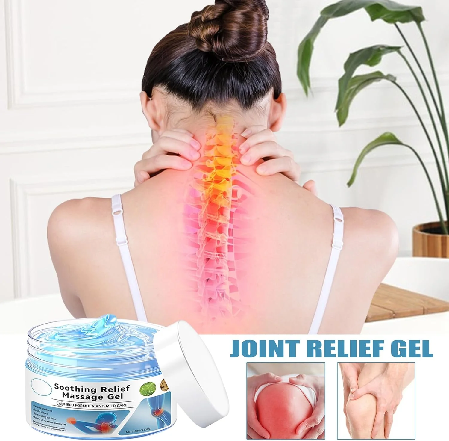 کرم ماساژ - پماد مراقبت فوری مفاصل، پماد تسکین دهنده 100 گرمی برای شانه، ریکاوری بعد از تمرین، پا، کمر، آرنج، گردن، آسیب های ورزشی، کشیدگی، مچ پا کرم ماساژ - پماد مراقبت فوری مفاصل، پماد تسکین دهنده 100 گرمی برای شانه، ریکاوری بعد از تمرین، پا، کمر، آرنج، گردن، آسیب های ورزشی، کشیدگی، مچ پا