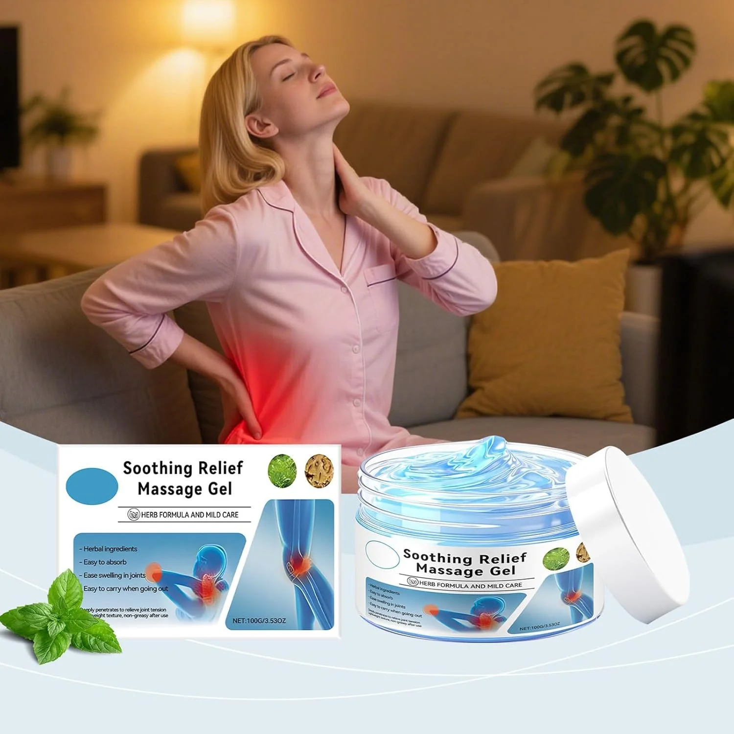 کرم ماساژ - پماد مراقبت فوری مفاصل، پماد تسکین دهنده 100 گرمی برای شانه، ریکاوری بعد از تمرین، پا، کمر، آرنج، گردن، آسیب های ورزشی، کشیدگی، مچ پا کرم ماساژ - پماد مراقبت فوری مفاصل، پماد تسکین دهنده 100 گرمی برای شانه، ریکاوری بعد از تمرین، پا، کمر، آرنج، گردن، آسیب های ورزشی، کشیدگی، مچ پا