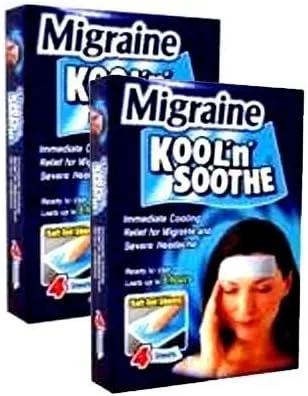 نوارهای خنک کننده میگرن کول اند سوث، 4 نوار - بسته 2 عددی [مراقبت شخصی] از کول
