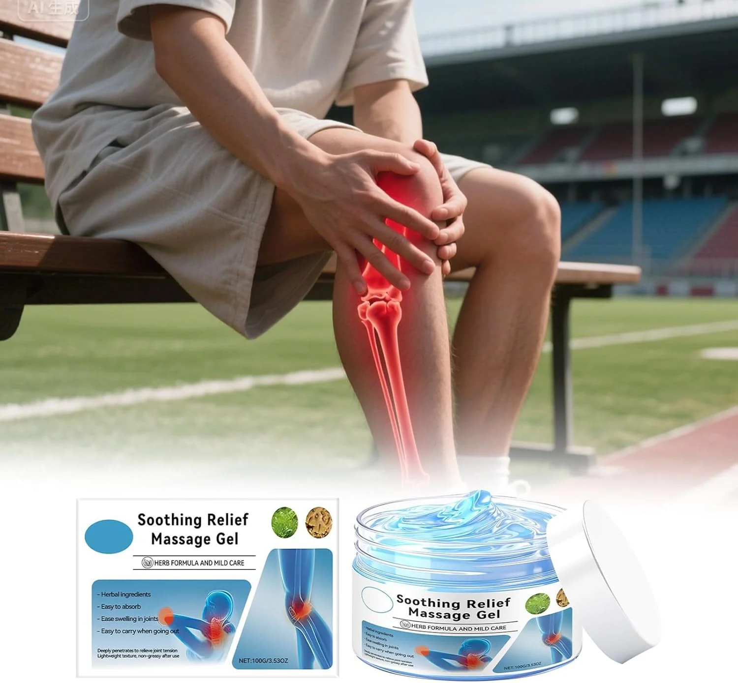 کرم مفاصل | پماد مراقبت از مفاصل، 100 گرم کرم پماد تسکین دهنده برای آسیب های ورزشی، کشیدگی گردن، آرنج، کمر، ریکاوری بعد از تمرین، پا، شانه، مچ پا