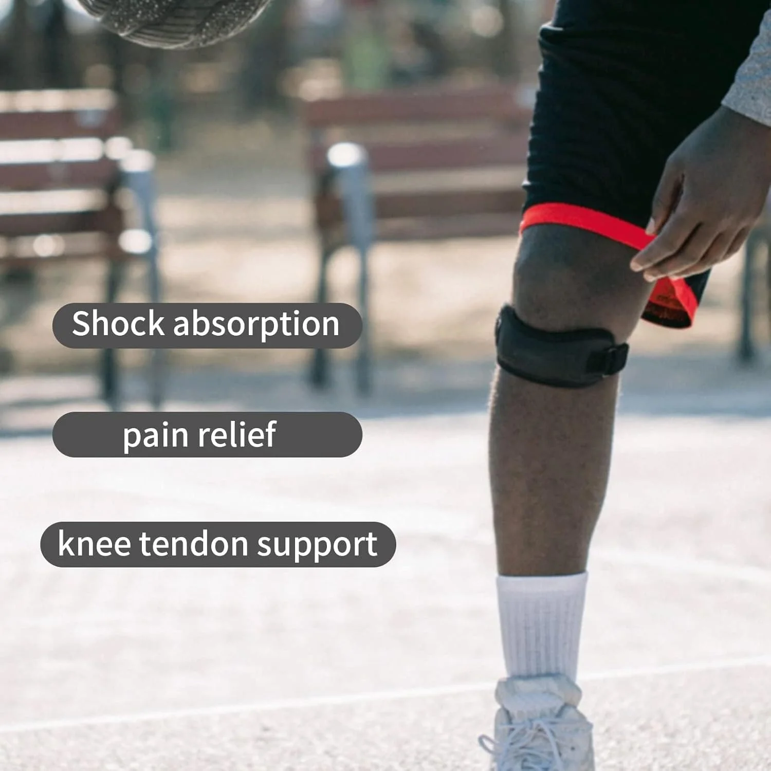 بسته 2 عددی بند کشکک زانو خزنه، بریس پشتیبانی کشکک زانو برای تسکین درد هنگام دویدن، نئوپرن قابل تنظیم، بند پشتیبانی تاندون کشکک زانو برای وزنه برداری و تمرین بسته 2 عددی بند کشکک زانو خزنه، بریس پشتیبانی کشکک زانو برای تسکین درد هنگام دویدن، نئوپرن قابل تنظیم، بند پشتیبانی تاندون کشکک زانو برای وزنه برداری و تمرین