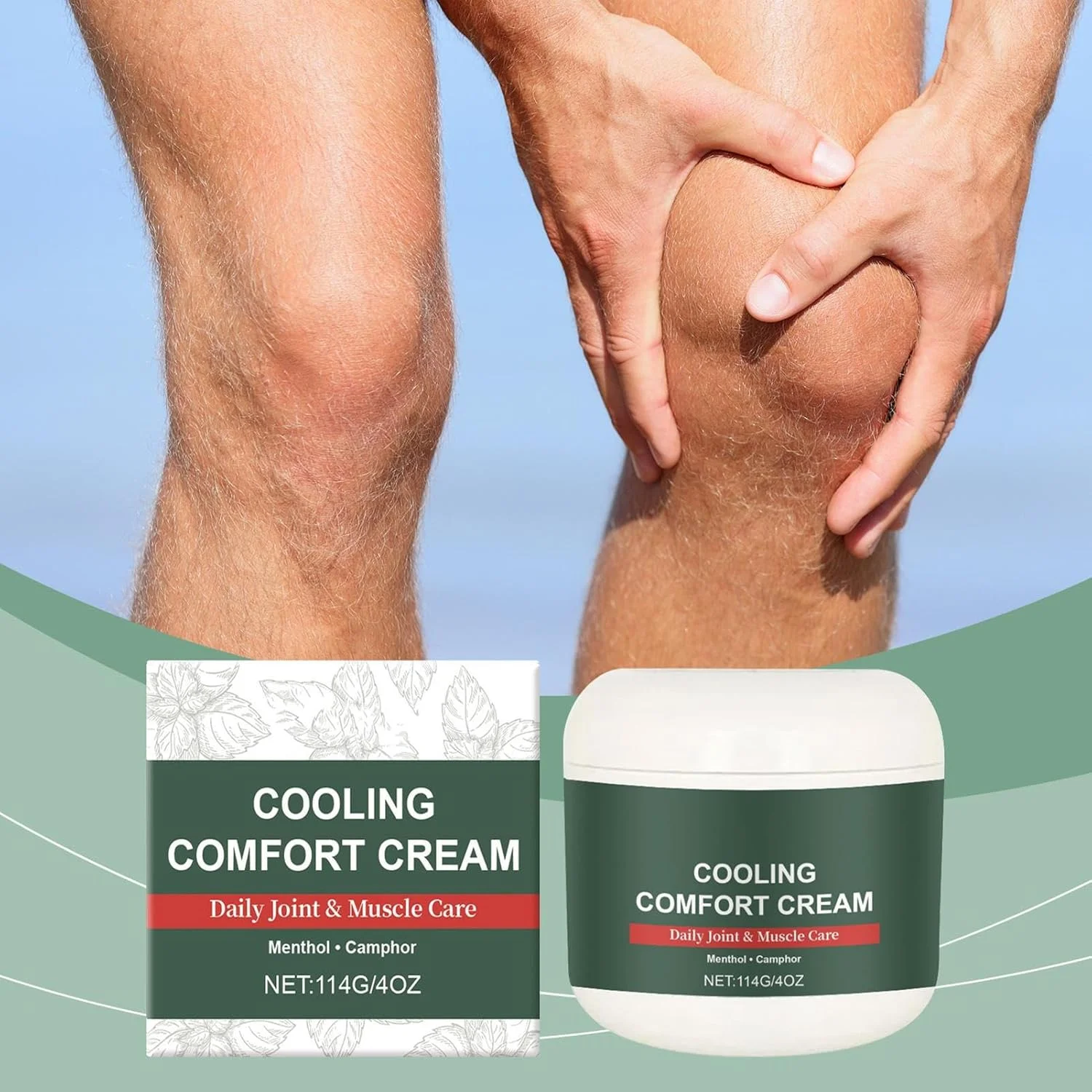 ژل مراقبت از مفاصل | بالم خنک کننده مفاصل، 114 گرم بالم طبیعی غیر چسبنده برای مردان، زنان، بزرگسالان و سالمندان برای کمر، پشت، پاها، دست ها، زانو و آرنج