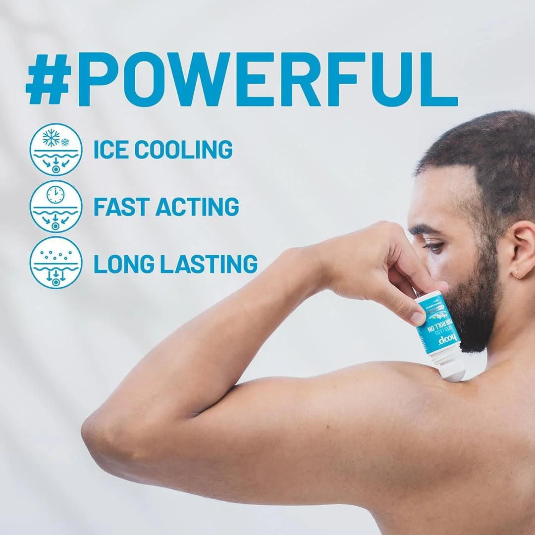 رول تسکین درد Hoop | خنک کننده کرایوتراپی برای تسکین فوری درد کمر، درد پا، درد گردن، درد زانو، درد سیاتیک، درد عضلانی، درد بدن | 50 میلی لیتر