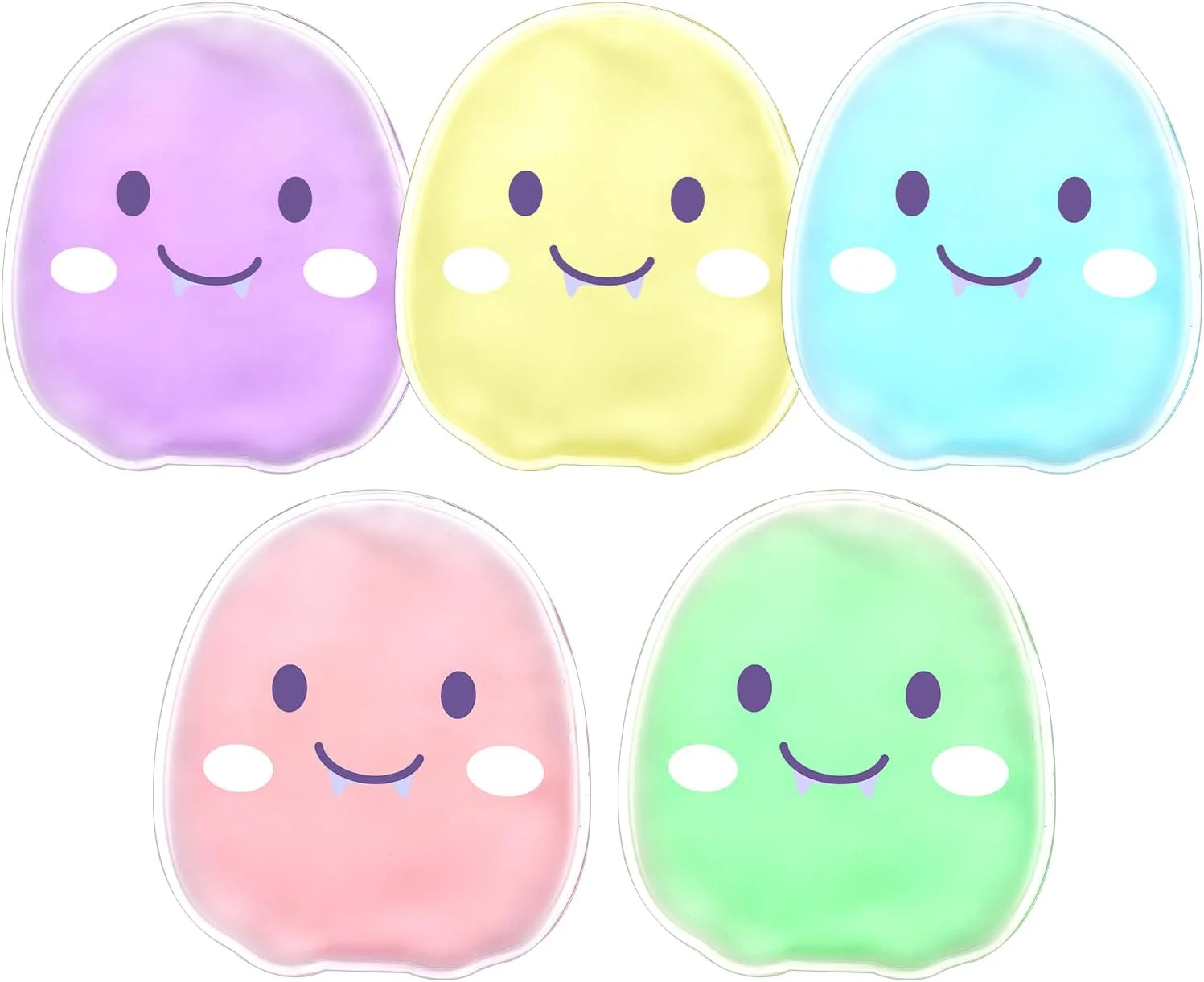 کیسه یخ کودکانه، کیسه یخ قابل استفاده مجدد، کاهش تب کمکی، کیسه گرم و سرد برای آسیب های کودکان، دندان عقل، قولنج نوزاد، گاز و ناراحتی معده، تسکین درد، تب، سردرد (4 عدد)