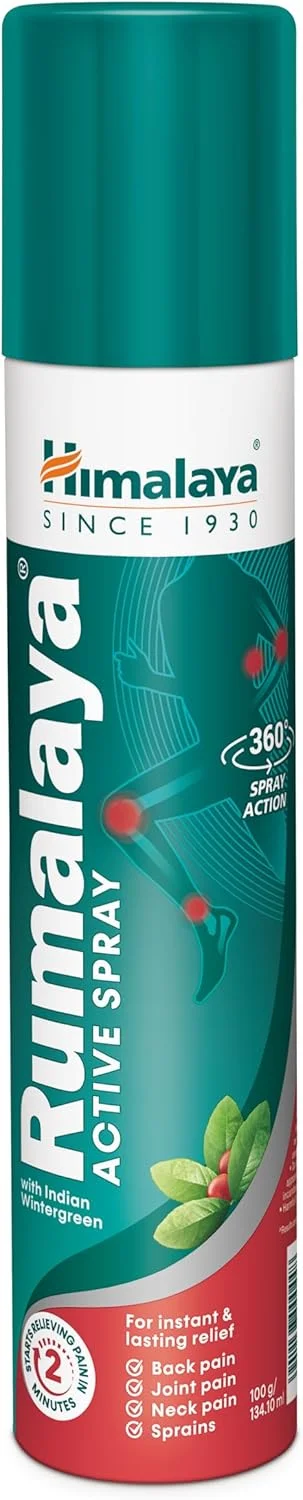 اسپری رومالایا هیمالیا | تسکین سریع و طولانی مدت درد بدن | کمر درد، زانو درد، درد مفاصل، درد عضلات، رگ به رگ شدن | آیورودا | 100 گرم