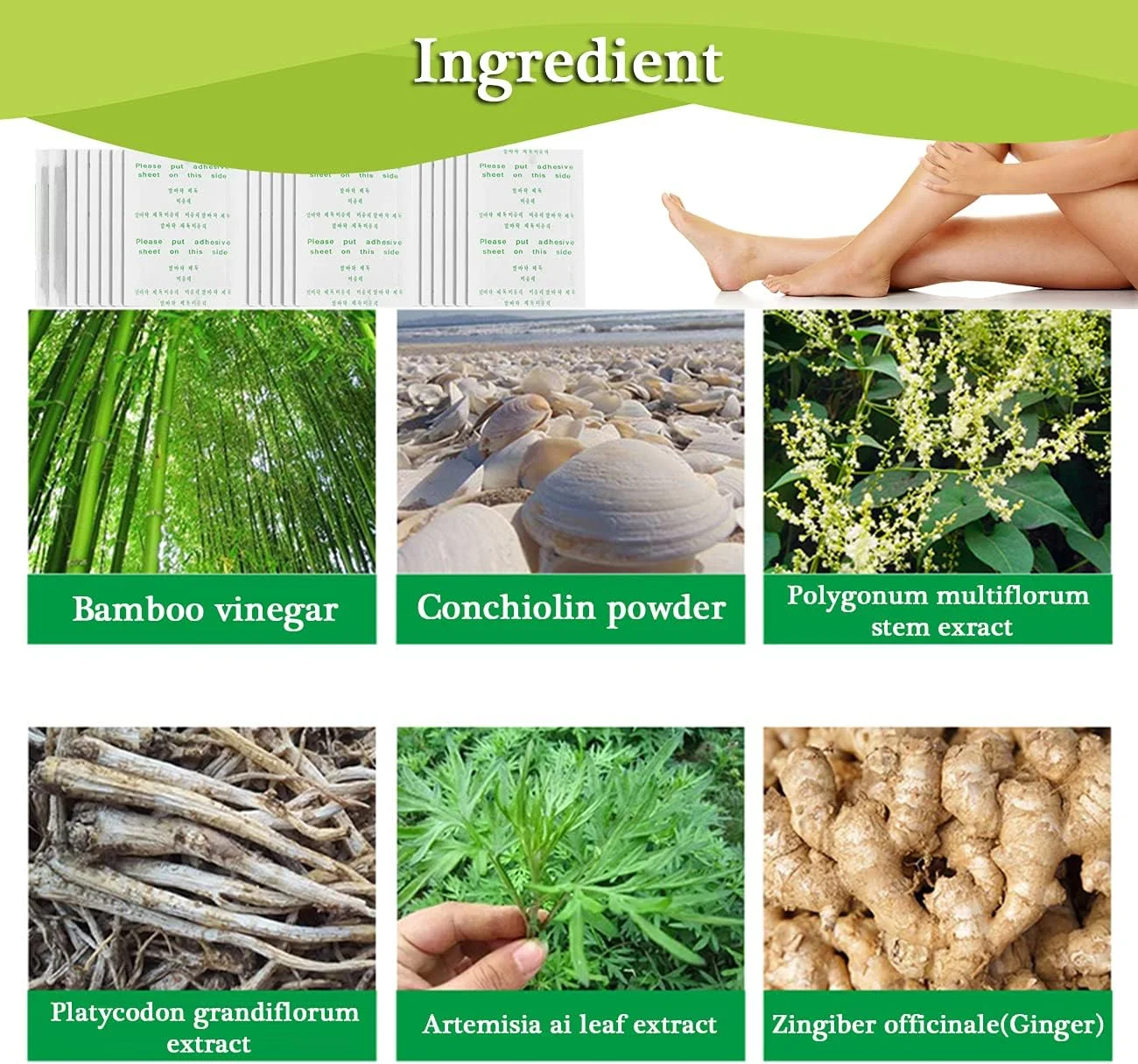 پدهای پاک کننده پا برای مراقبت از پا، پدهای زنجبیلی پا، با بسته بندی انتخابی 30 عددی/60 عددی/80 عددی/100 عددی، تسکین دهنده تورم، درد پا و استرس، 60 عدد