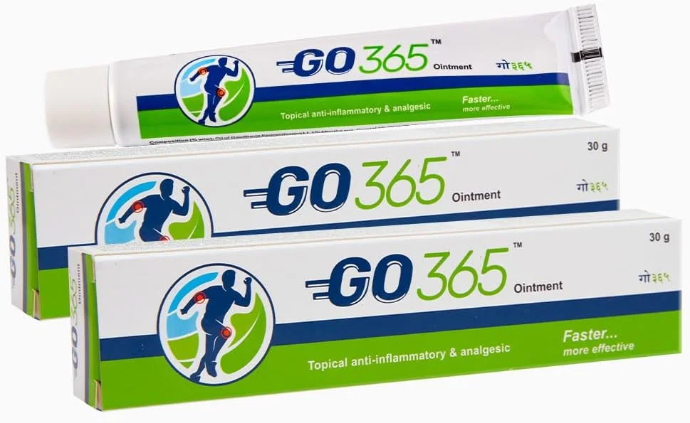 پماد چارک GO365 | برای درد مفاصل و عضلات | برای کمردرد، گردن درد و شانه درد، رگ به رگ شدن و گرفتگی هر 30 گرم (بسته 2 عددی)