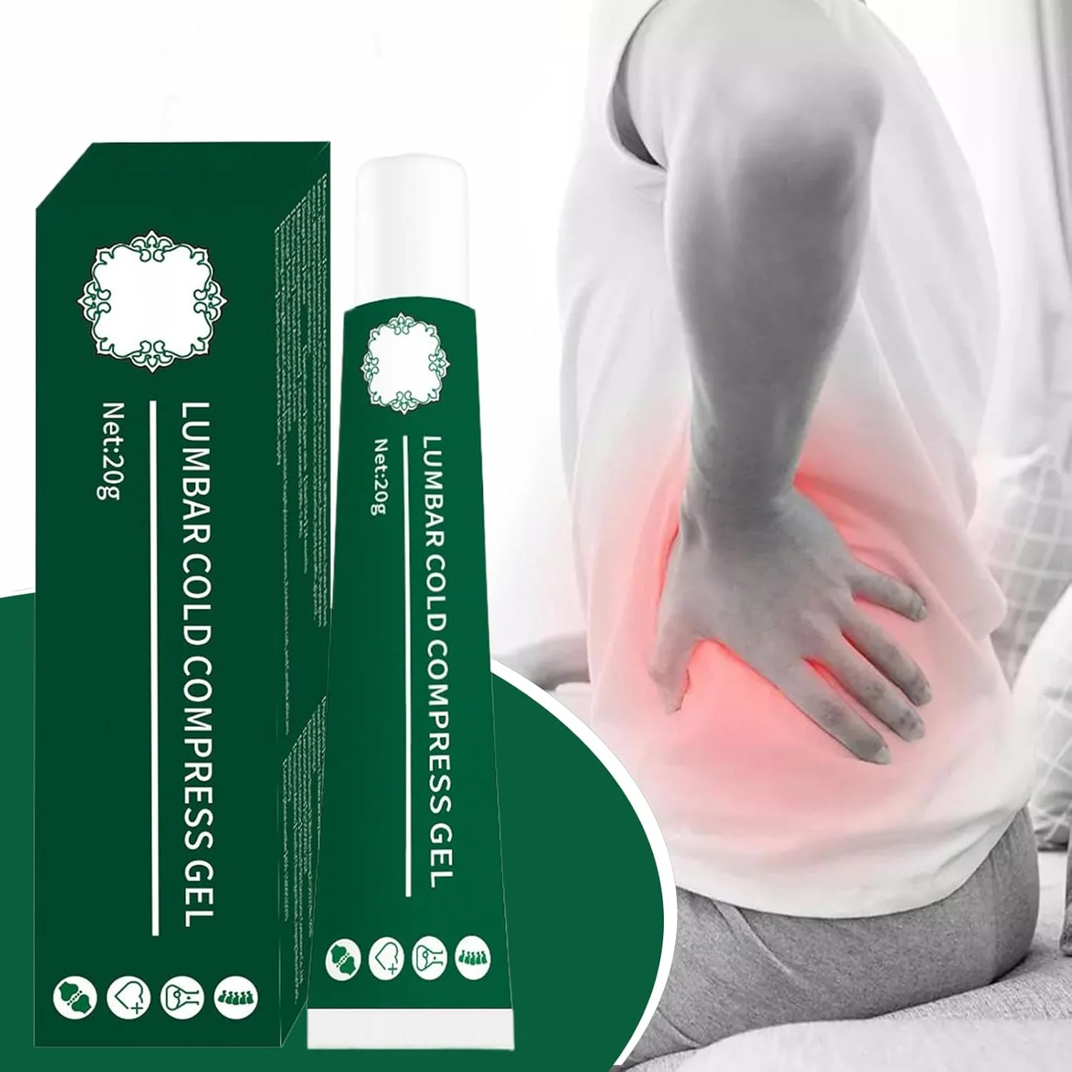 ژل خنک کننده، ژل مفاصل و عضلات 20 گرمی | لوسیون خنک کننده ماندگار، محلول مراقبت قابل حمل برای ماساژ عضلات، کمر، زانو، مراقبت از زنان، مردان، کودکان، مسافرت