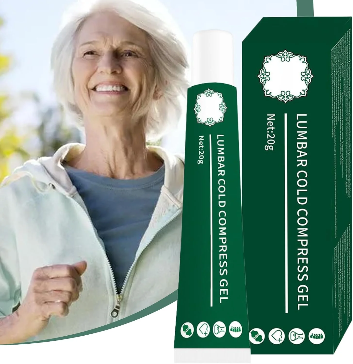 ژل خنک کننده، ژل مفاصل و عضلات 20 گرمی، محلول گیاهی خنک کننده با ماندگاری طولانی، مراقبت از پوست قابل حمل برای ماساژ، مناسب برای زنان، مردان، کودکان، زانو، کمر، مفاصل، مسافرت و مراقبت