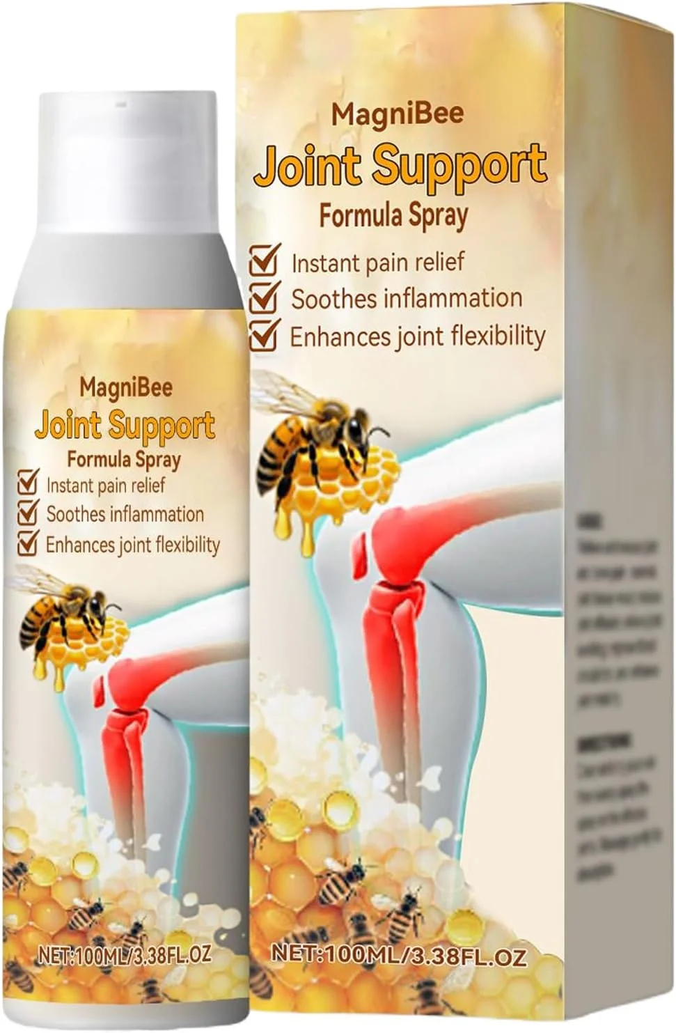 اسپری استخوان، اسپری تسکین دهنده مفاصل، 100 میلی لیتر مراقبت عمیق استخوان و عضله برای زانو، گردن و دست ها مناسب برای ورزشکاران زن و مرد اسپری استخوان، اسپری تسکین دهنده مفاصل، 100 میلی لیتر مراقبت عمیق استخوان و عضله برای زانو، گردن و دست ها مناسب برای ورزشکاران زن و مرد