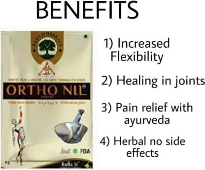 پودر اورتونیل کاترون آیورودیک باباجی هربالز برای درد مفاصل/بدن/کمر (84 عدد)