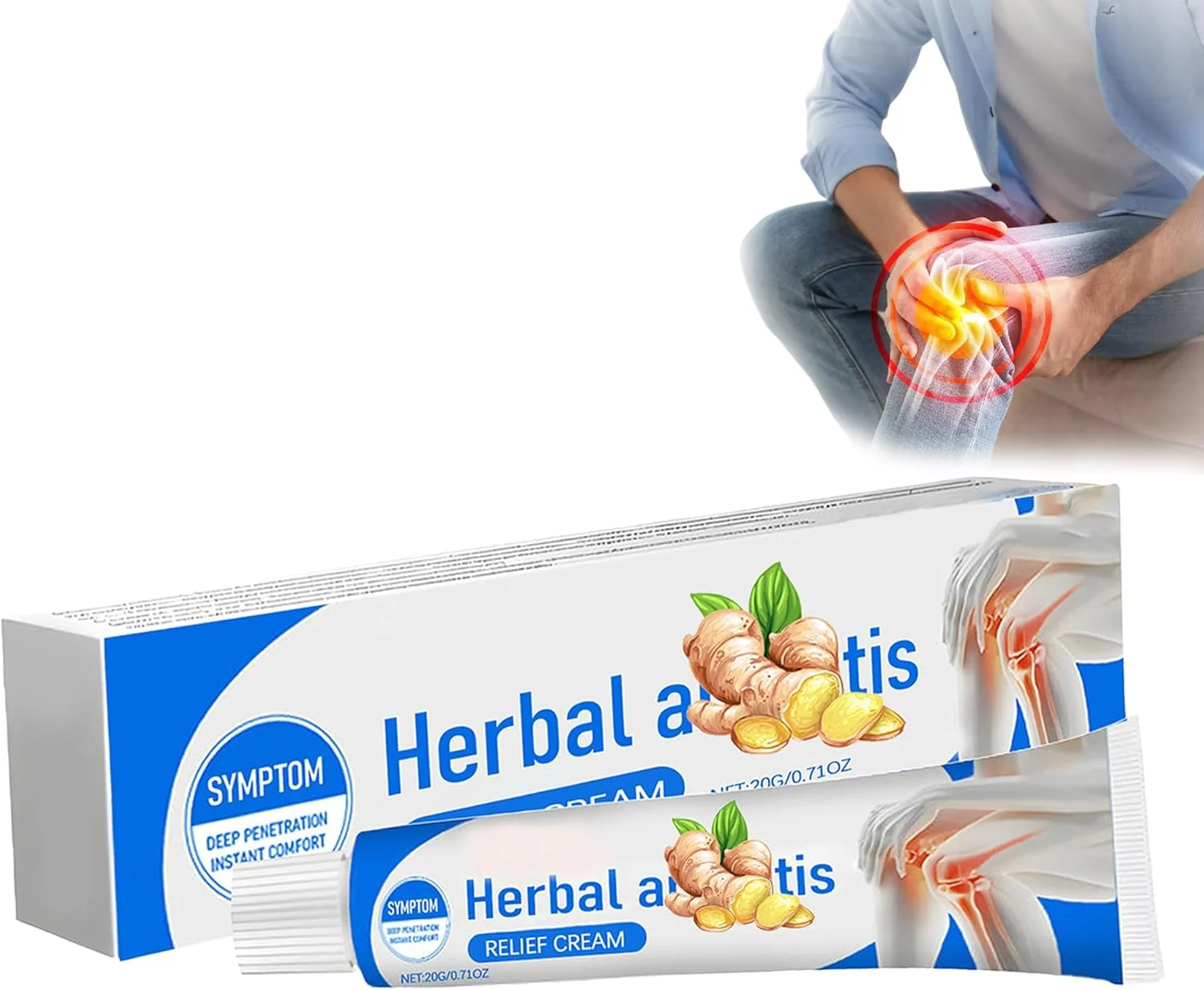 ژل فعال مفاصل برای ریکاوری ورزشی 20 گرم - پشتیبانی خنک کننده برای سفتی عضلات و مفاصل بعد از تمرین - جذب سریع