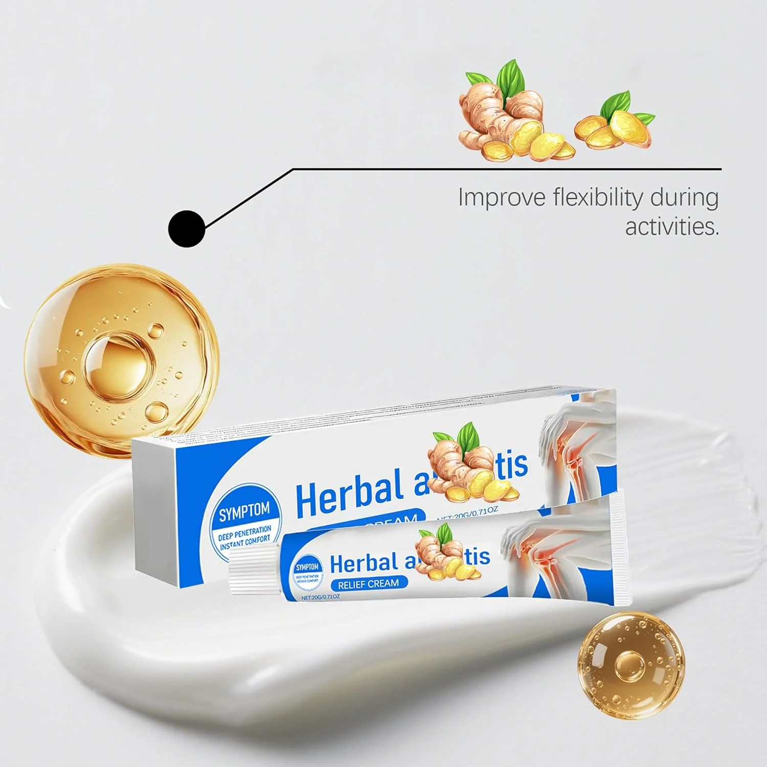 ژل فعال مفاصل برای ریکاوری ورزشی 20 گرم - پشتیبانی خنک کننده برای سفتی عضلات و مفاصل بعد از تمرین - جذب سریع ژل فعال مفاصل برای ریکاوری ورزشی 20 گرم - پشتیبانی خنک کننده برای سفتی عضلات و مفاصل بعد از تمرین - جذب سریع