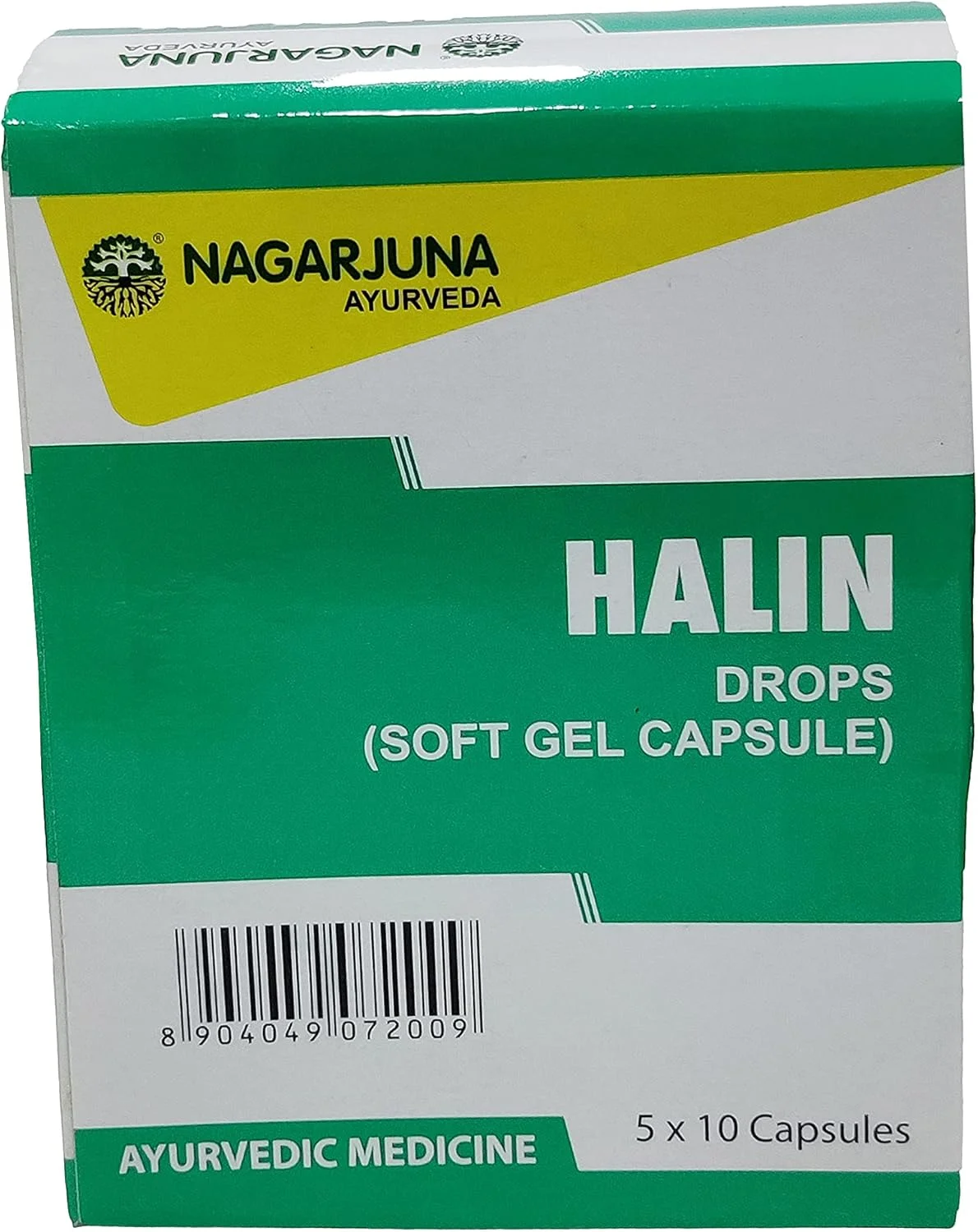 کپسول ژله‌ای نرم ناگارجونا کرالا هالین دراپس، 50 عدد در بسته 4 عددی