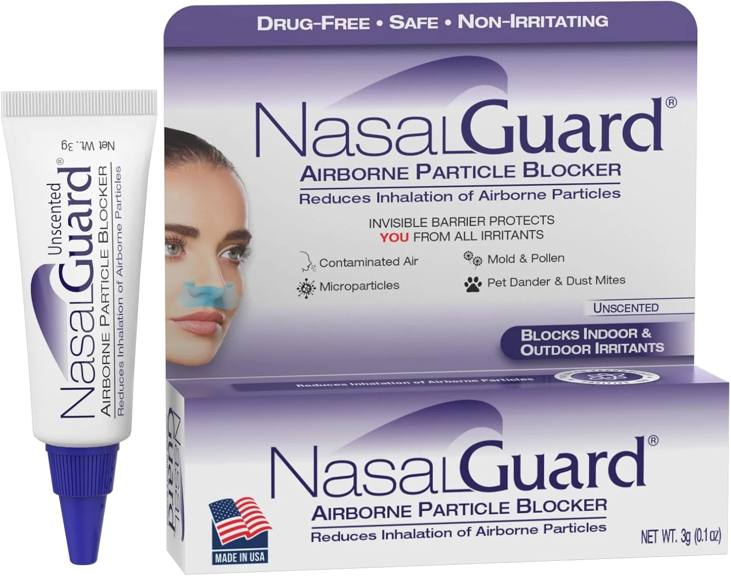 ژل محافظتی در برابر سرماخوردگی و آلرژی، راه حل دائمی برای جلوگیری از علائم (بدون بو) - بدون دارو و دارای ایمنی تایید شده - بیش از 150 بار استفاده در هر تیوب