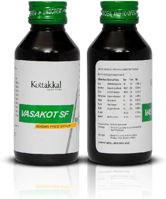 شربت سرفه گیاهی کوتاکال واساکوت، 200 میلی لیتر، بسته 2 عددی، مواد طبیعی، بدون شکر، پشتیبانی از سلامت تنفسی برای علائم سرماخوردگی