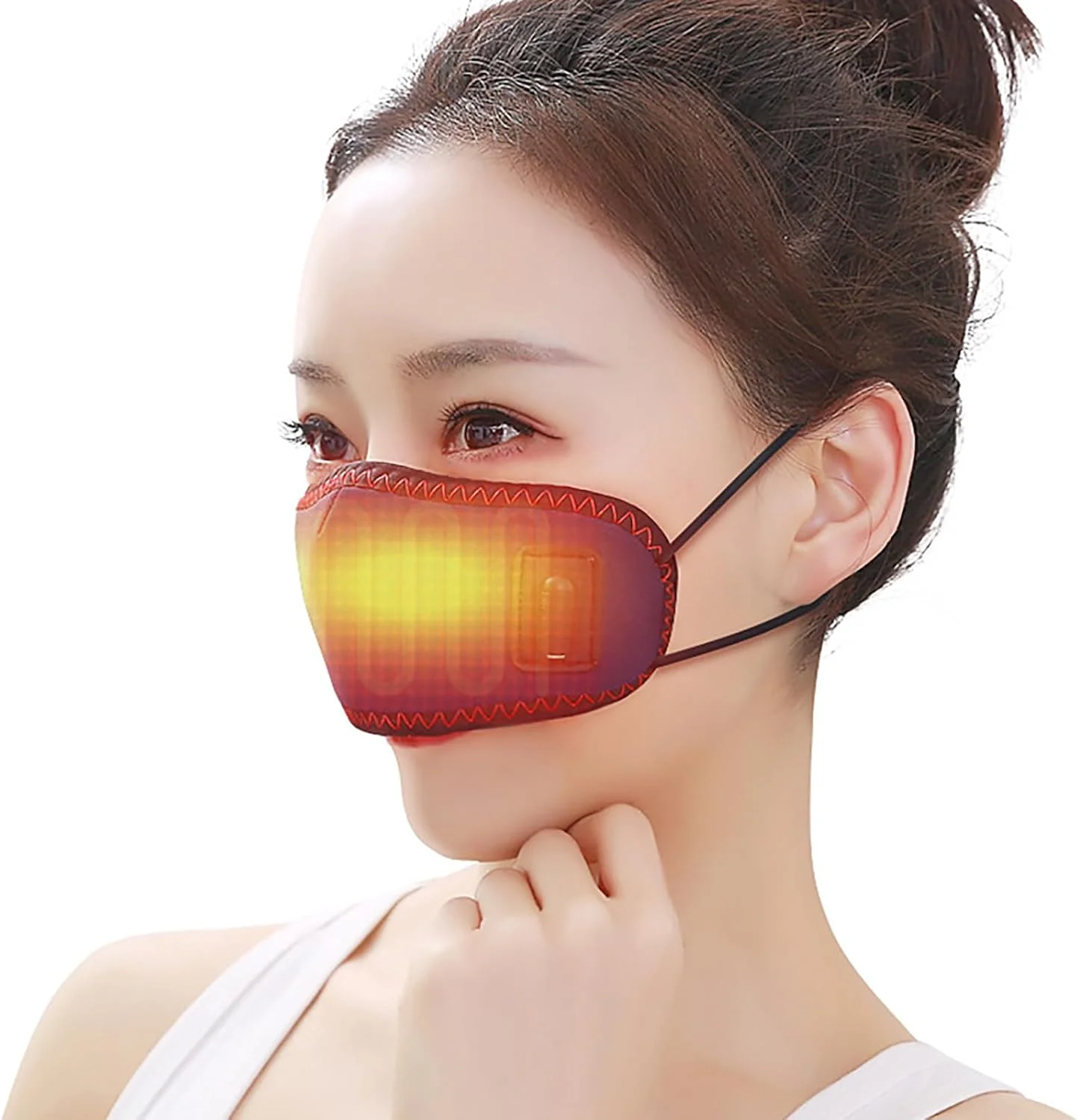 ماسک بینی گرمایشی برقی کولن، ماسک بینی فیزیوتراپی کمپرس گرم، کنترل دما و تایمر، ضد سرماخوردگی و ضد آلرژی، تسکین خارش بینی، گرفتگی بینی و ناراحتی بینی