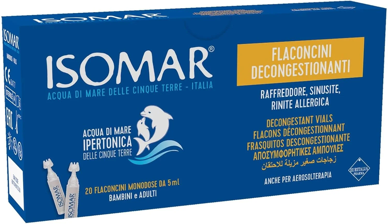 ویال ایزومار ضد احتقان 20 عدد 5 میلی لیتری