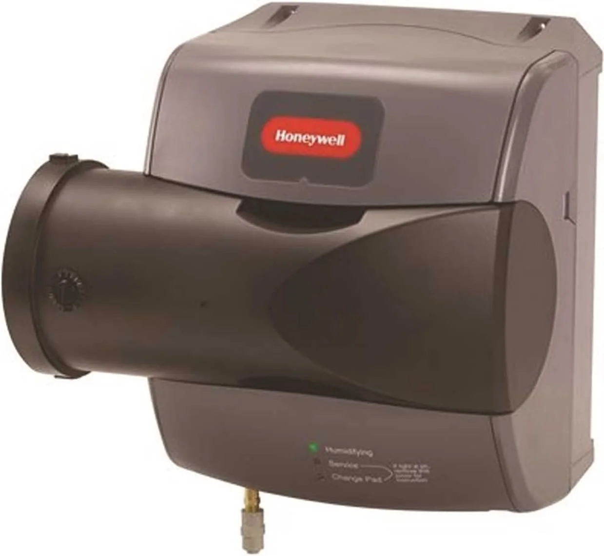 مرطوب کننده کوره هانیول مدل #HE250A1005، نوع تخلیه کنارگذر، حداکثر ظرفیت 2500 فوت مربع، ولتاژ 24، آمپر 0.57 AC، ارتفاع 17-1/2 اینچ، عرض 15 اینچ، عمق 10-1/8 اینچ، اندازه مورد نیاز برای دریچه 12-5/8 اینچ ارتفاع در 9-3/4 اینچ عرض، نوع تخلیه مداوم، تعداد سرعت 1، فیلتر جایگزین HC26A1008، فتیله تصفیه شده با ماده ضد میکروبی AgION، رنگ خاکستری