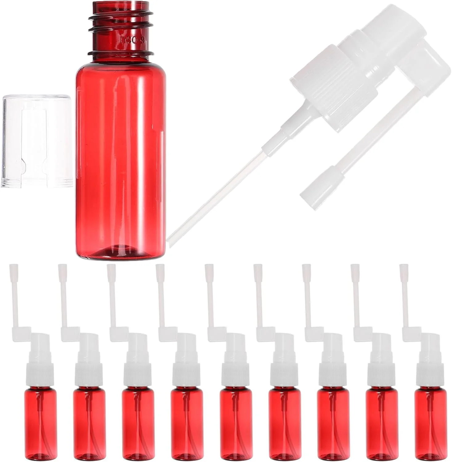 بطری مراقبت از بینی Healvian، 10 عدد، بطری شستشوی بینی، بطری شستشوی سینوس، پاک کننده آلرژی بینی، پلاستیکی 20 میلی لیتر، شستشوی فشار بینی برای بزرگسالان و کودکان، بطری شستشوی بینی