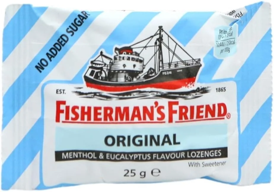 قرص خوشبو کننده دهان فیشرمنز فرند بدون شکر با طعم نعناع و اکالیپت 25 گرم