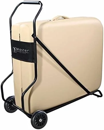 چرخ حمل تاشو یونیورسال مستر مساژ، مناسب تا سایز 32 اینچ، مشکی